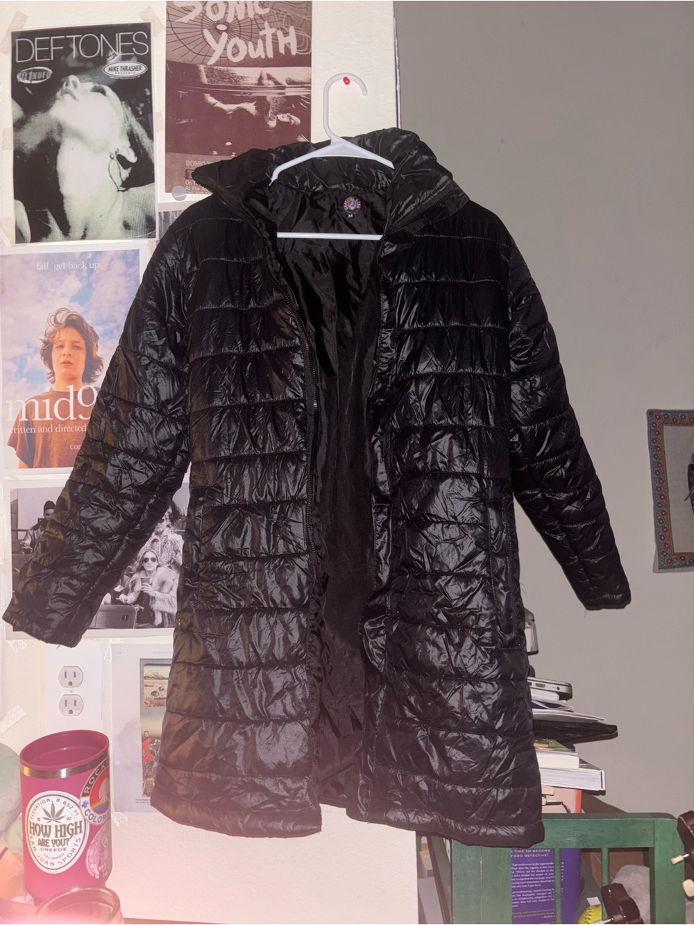 Official Grateful Dead Long Puffer Coat - Women